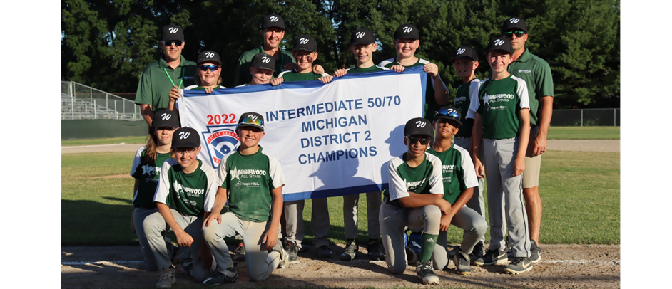 50/70 Baseball are District Champions!